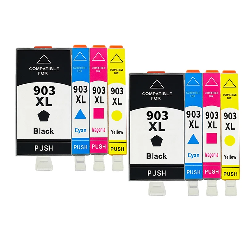 2set903xl Cartucho De Tinta Hp 903xl 903 Xl Para Impresoras Hp Officejet Pro 6950 6960 6961 6963 6964 6965 6966