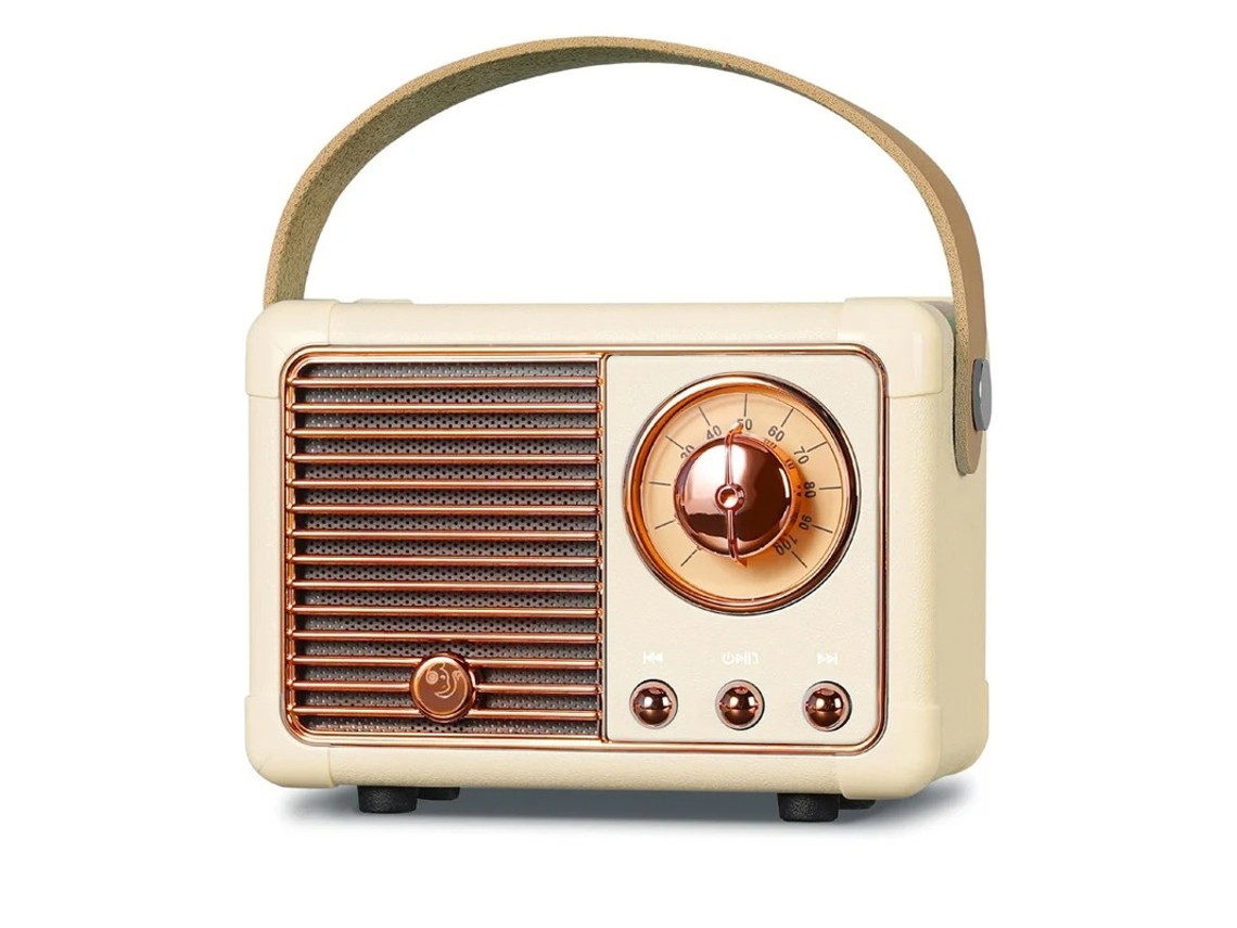 Mini altavoz Bluetooth con radio FM, recargable, retro, Bluetooth 5.0, sonido superior, compatible con llamadas Yizhood