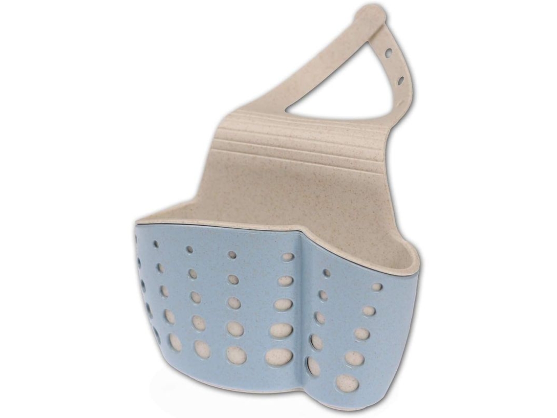 2026da-porta Esponjas Colgante Para Fregadero De Cocina Organizador De Esponja Cepillo Jabón Toalla Azul