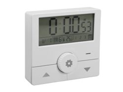 Reloj Electrónico Digital Led Con Alarma, Hora, Fecha, Día De La Semana Y Visualización De Temperatura, Para Sala De Estar, Oficina O Dormitorio - Blanco