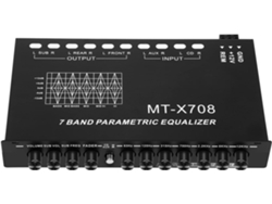 Ecualizador De Audio Para Automóvil De 7 Bandas Con Amplificador Gráfico Ajustable