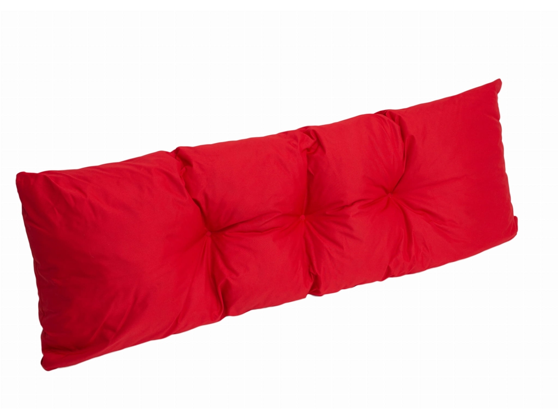 Cojín palet 120x40cm cojín del asiento europalets cojín de suelo infantil cojín de paleta exterior rojo SETGARDEN