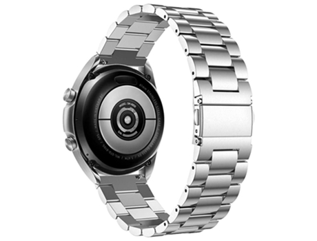 Correa de acero de titanio acero titanio 3 cuentas 18mm para Garmin Forerunner 255S/Venu 2S - plata