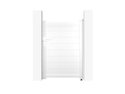 Puerta peatonal blanca EIGER 1m H.140cm
