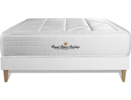 Conjunto de Somier Blanco + Colchón ROYAL PALACE BEDDING Windsor (130x220 cm - Muelles Ensacados)