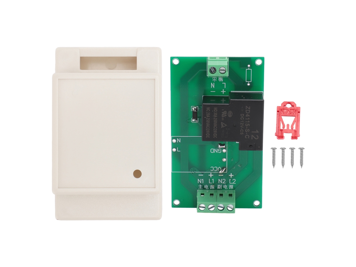 Módulo De Conmutación De Alimentación Automática Dual De 12 V Para Control De Alimentación De Emergencia Con Montaje A Presión.
