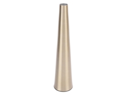 Baok - Pequeño jarrón decorativo de aluminio de estilo nórdico con cuello estrecho, ideal para colocar sobre un mueble de televisión o una mesa de comedor, con acabado dorado.