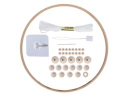 Kit Para Hacer Campanillas De Viento Con Cuentas De Madera Hechas A Mano - Regalo Decorativo