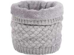 Bufanda circular de mujer para invierno 2026 con forro de felpa suave, doble capa, tejido grueso y resistente al viento.