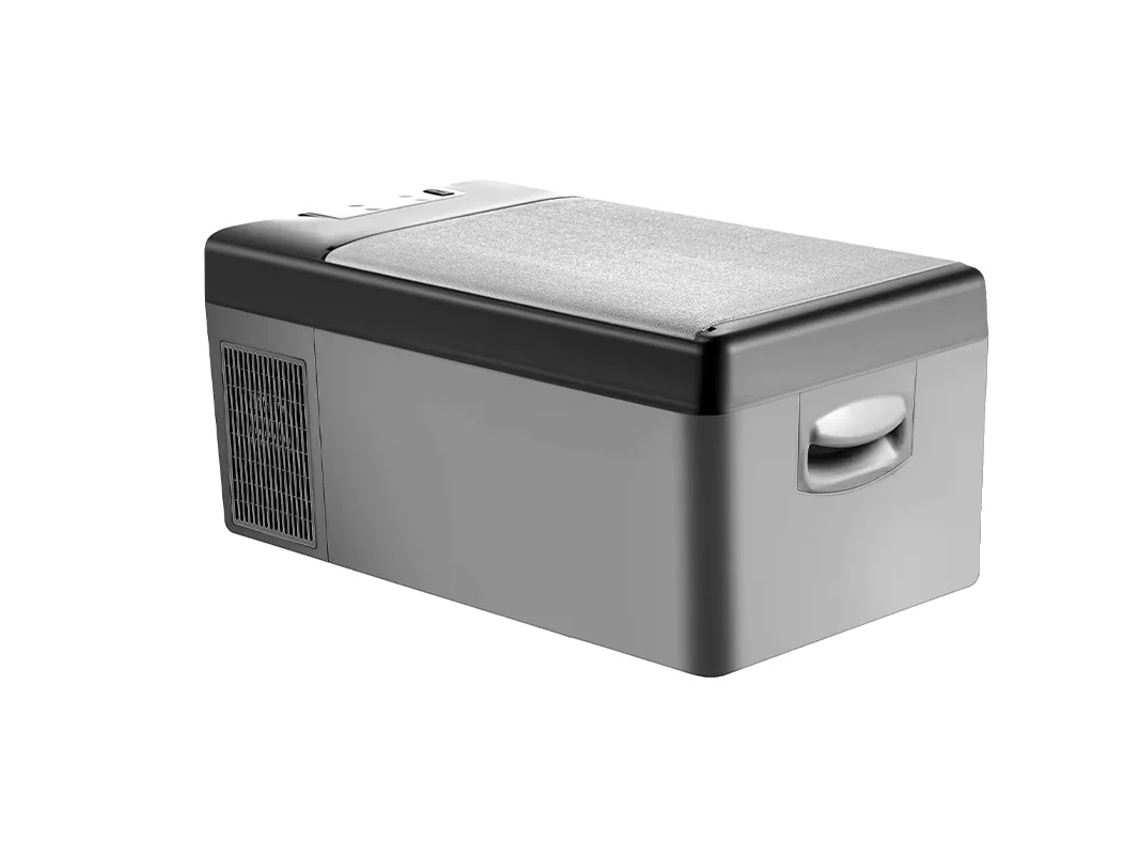 Refrigerador portátil, rango de enfriamiento de 20 °C a 10 °C, operación de doble voltaje, 15 L OEM