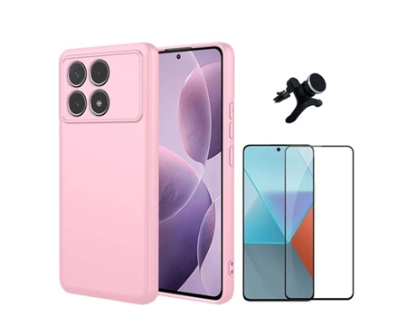 Protector de Pantalla Full Cover Carro para Xiaomi Xiaomi Poco F6 Pro PHONECARE Rosa