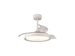 Ventilador plafón blanco Ø 91 cm MISTRAL MINI LED