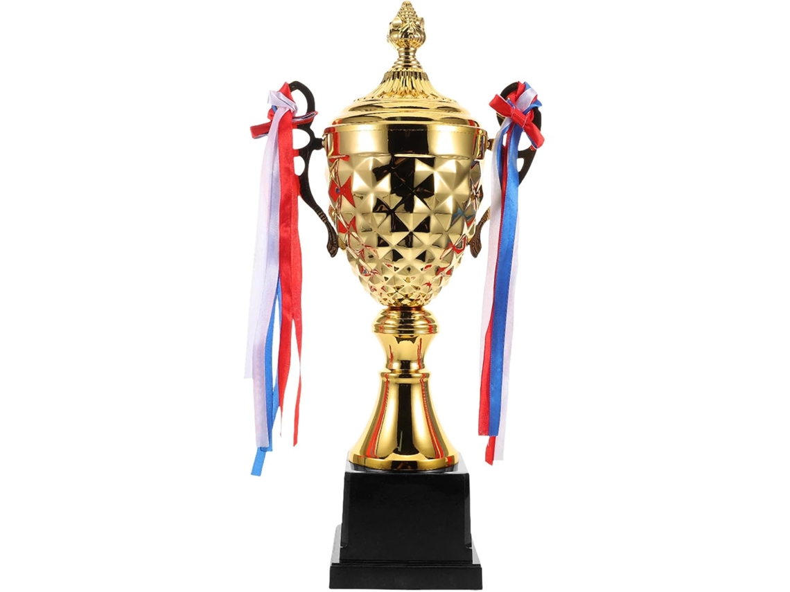 Copa Trofeo Deportiva Grande De Metal Chapado En Oro