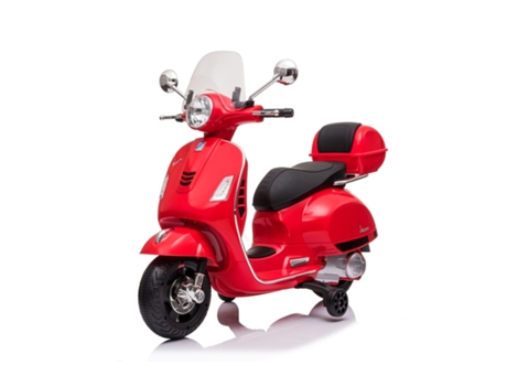 Moto Vespa Eléctrico para Niños Piaggio GT Rojo 3-6 Anos 6V
