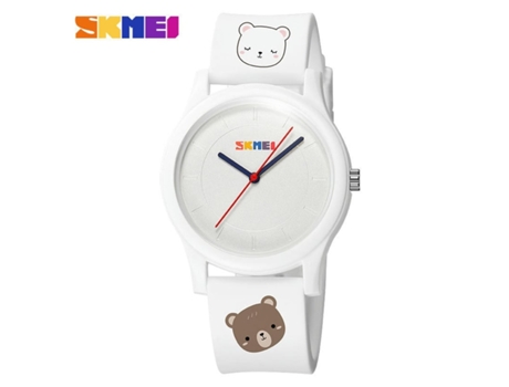Relojes de pulsera de cuarzo Reloj redondo impermeable para mujeres y hombres - Teddy Bear VEANXIN