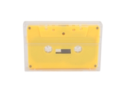 Cinta De Casete Grabable Virgen De 45 Minutos Con Cubierta Transparente Para Grabación De Música De Alta Calidad (amarilla)