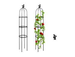Enrejado para plantas trepadoras en el jardín