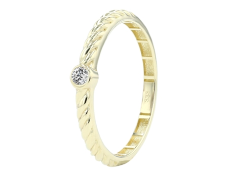 Joyería Oro 8K – Anillo en Oro con Circonia Maila – Talla 50
