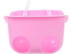 Cesta Rosa Para Bicicleta, Para Niños Y Niñas, Manillar Impermeable, Plástico Resistente.
