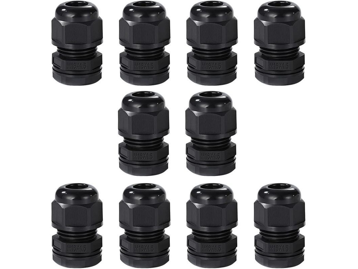 2026-conjunto De 10 Pasadores De Cable M16 De Nylon Ip68 Impermeable Para Conexiones Eléctricas