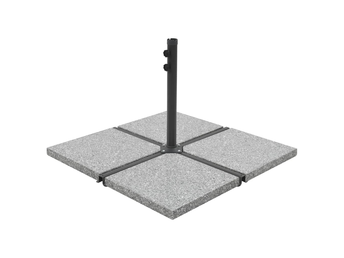 Base de granito para sombrilla cuadrada gris de 25 kg DKD HOME DECOR