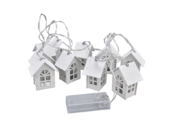Luzes festivas Bj-string com 10 LEDs, alimentadas por bateria, à prova d'água IP43, para quarto, jardim e pátio.