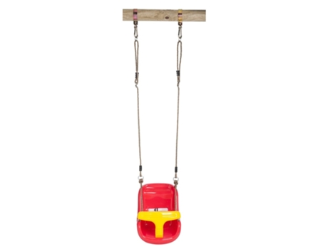 Asiento de columpio para bebés Swing King 2521050, Rojo/ Amarillo