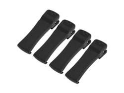 4 Clips Para Cinturón Para Radios De Comunicación Bidireccionales Portátiles De Abs Para Tait Tp9100 Tp9135 Tp9140 Tp9155 Tp9160 Negro