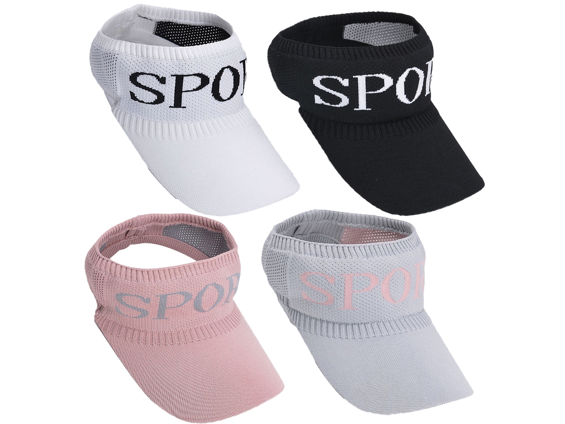 Visera de golf con protección UV, visera deportiva ajustable con tejido transpirable, diseño de gorra elástica y transpirable, visera curva ligera para golfistas.