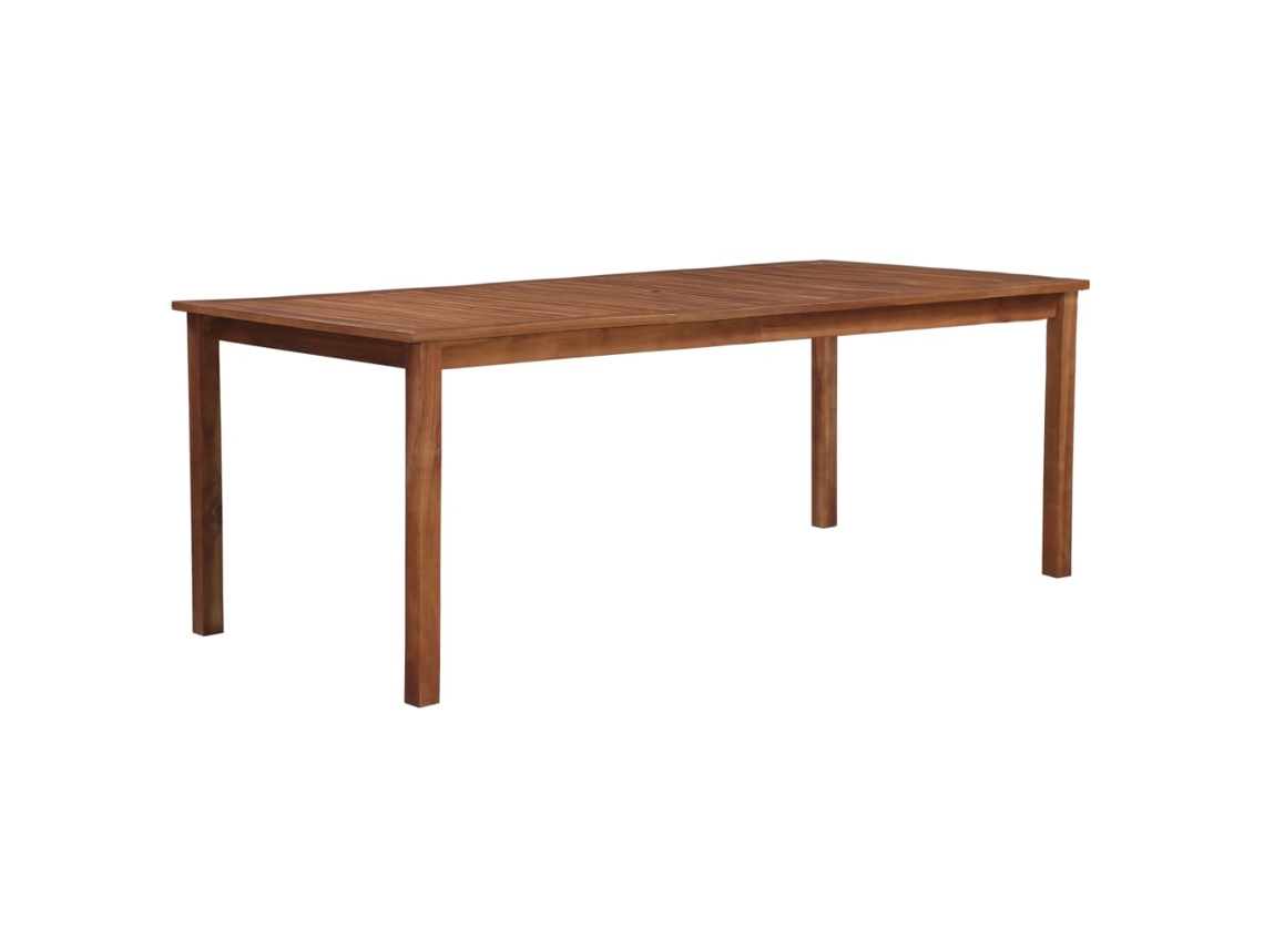 Mesa de Jardín LOVELY HOME Comedor Madera de Acacia Maciza (200 x 100 x 74 cm)