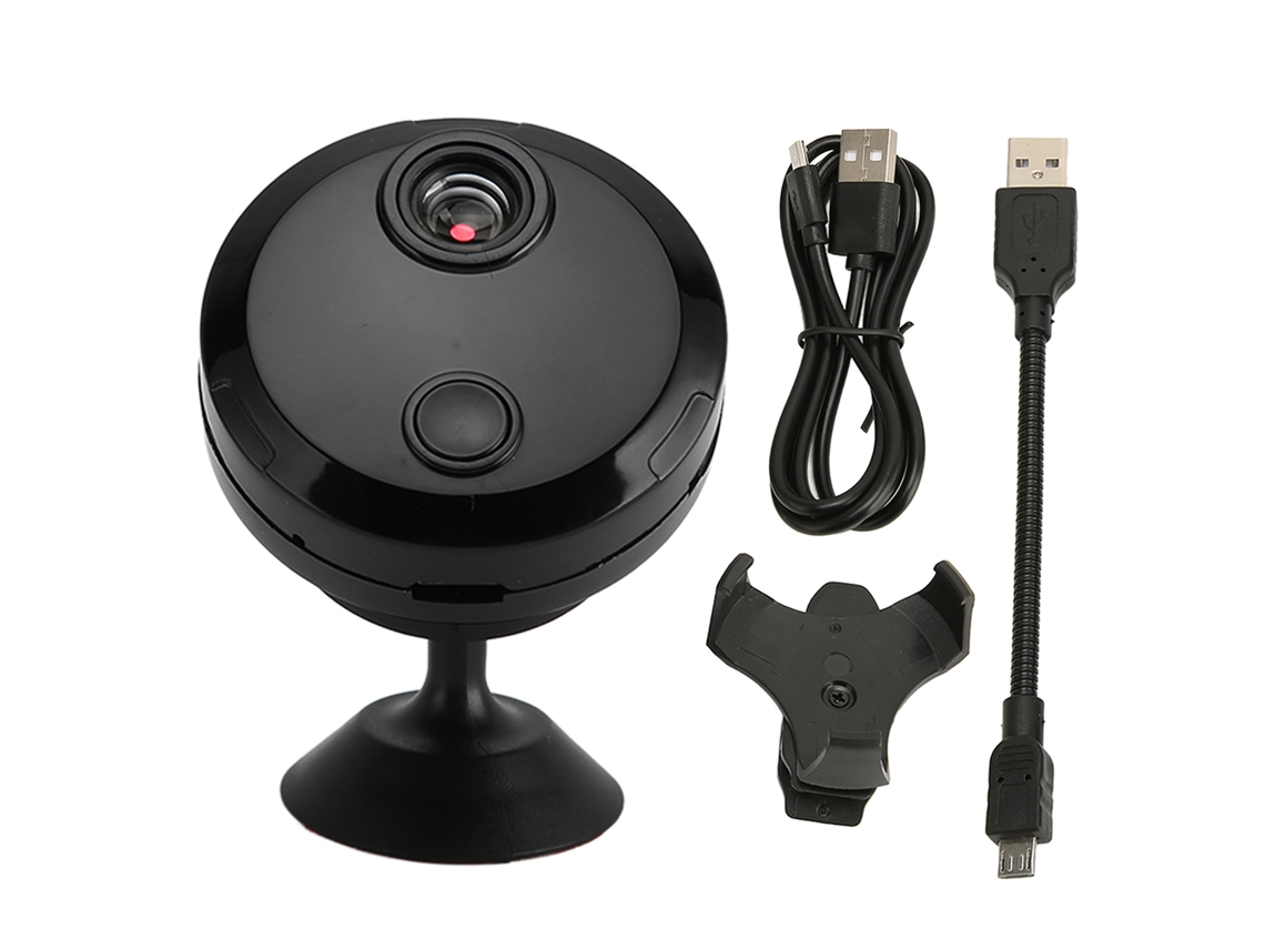 Mini cámara inalámbrica Wifi 1080P con grabación en bucle HD 1080P, cámara de visión nocturna infrarroja para el hogar