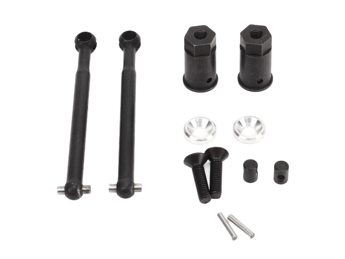 Eje De Transmisión Delantero Cvd De Acero De 54 Mm Para Yeti Jr 1/18, Pieza De Repuesto Axial Rc, Color Negro.