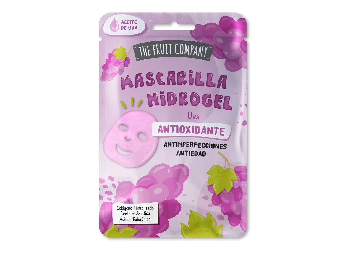 Mascarilla facial de hidrogel antioxidante de uva 31 g