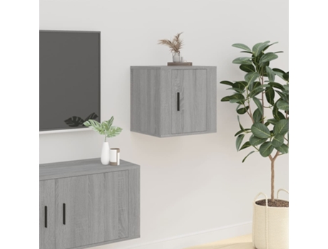 Mueble De Tv De Pared VIDAXL Gris Madera contrachapada (40x34.5x40 )