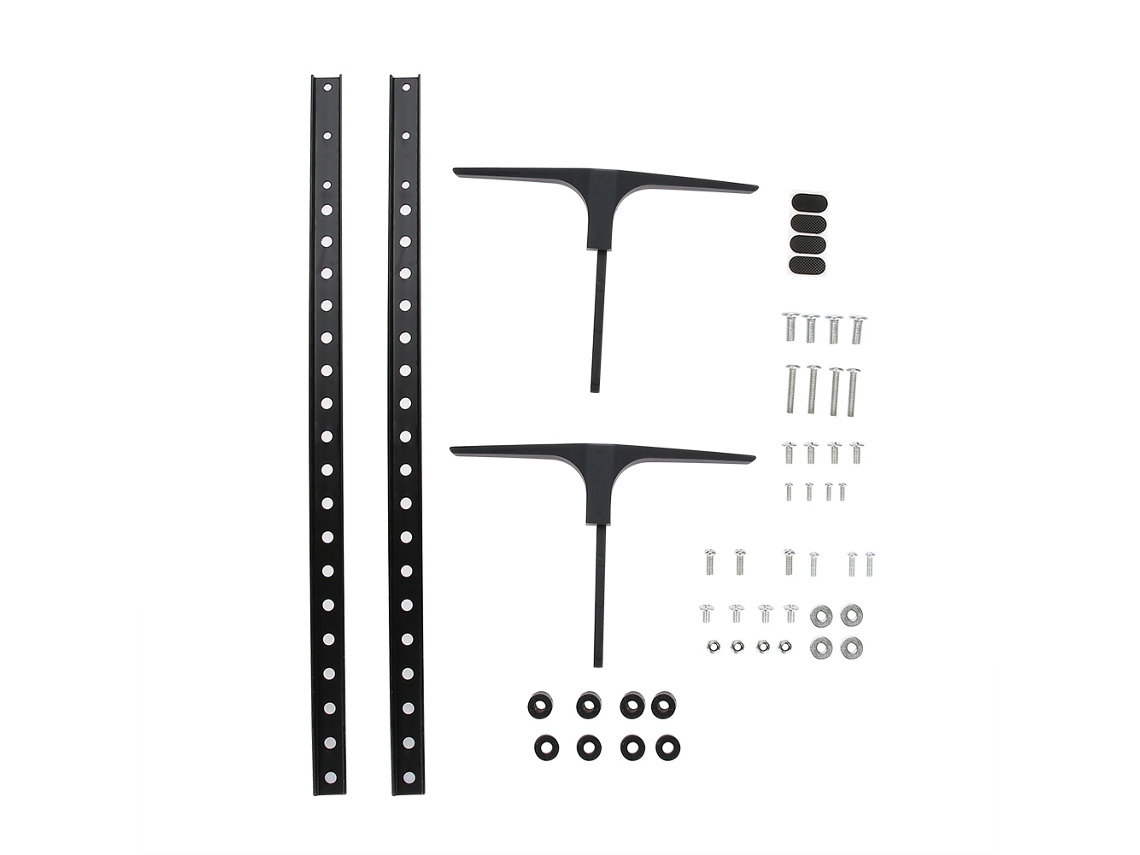 Mesa De Tv Con Altura Ajustable Para Televisores De Pantalla Plana De 32 A 55 Pulgadas