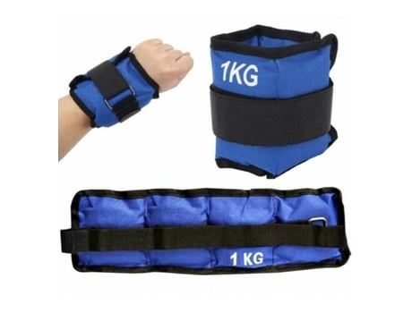 Conjunto de 2 Pesas Para Muñecas Tobillos 1 Kg Totales 0.5 Kg Cada Uno Tobilleras, Muñequeras Deportivas Gimnasio Mancuernas S&N