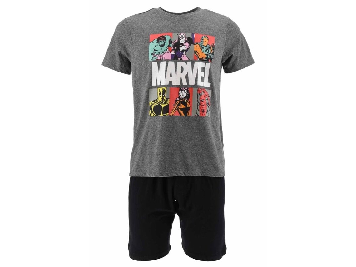Pijama Marvel Comics gris talla S B.active