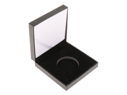 Caja de exhibición Caja de monedas Caja de colección Negro Slowmoose