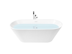 Banheira Autónoma Beliani Potosi De Acrílico Branco 77x169x58