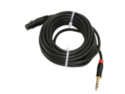 Cabo Xlr Fêmea Para 6.35mm Com Escudo Multicamada 32.8ft Cabo De Som De Microfone 1/4 Polegada
