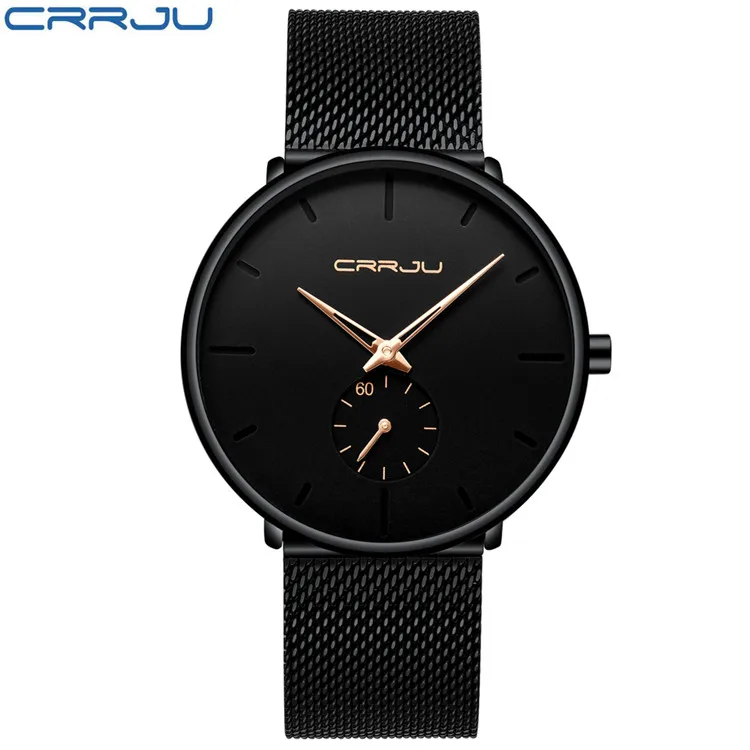 Reloj Deportivo Para Hombre (negro Y Oro Rosa), Regalo Único Para Hombre.