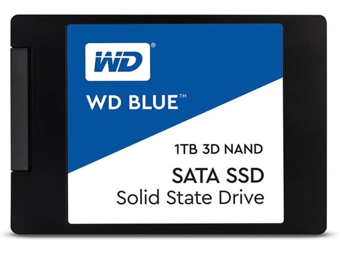 Disco SSD Interno WESTERN DIGITAL Blue Sata 3D Nand (1 TB - SATA - 560 MB/s)