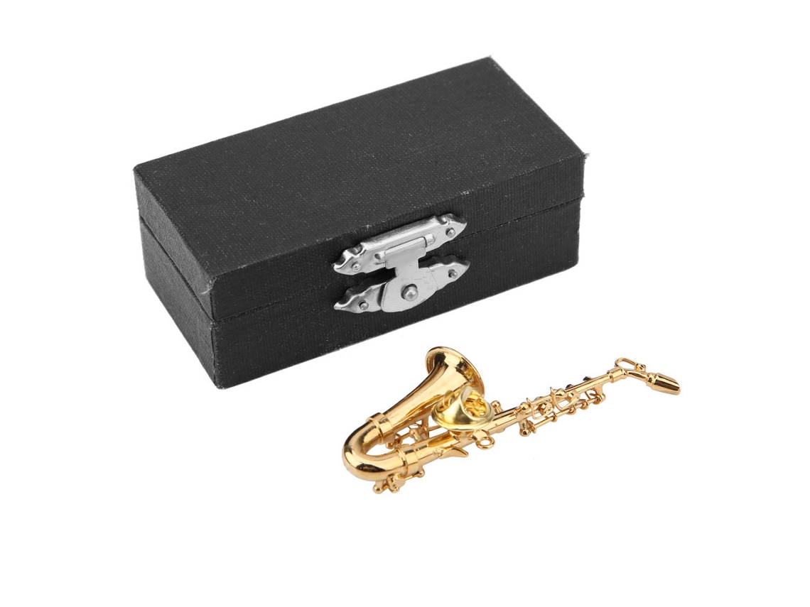 Broche musical de oro único, mini regalo con caja