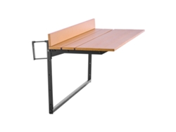 Mesa colgante para porche Succebuy de 15 x 39 pulgadas con barandilla ajustable para patio al aire libre