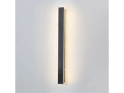 Aplique Mural En Aluminium Blanca Con Pantalla De Acrílico Hermético Ip65 Led Exterior