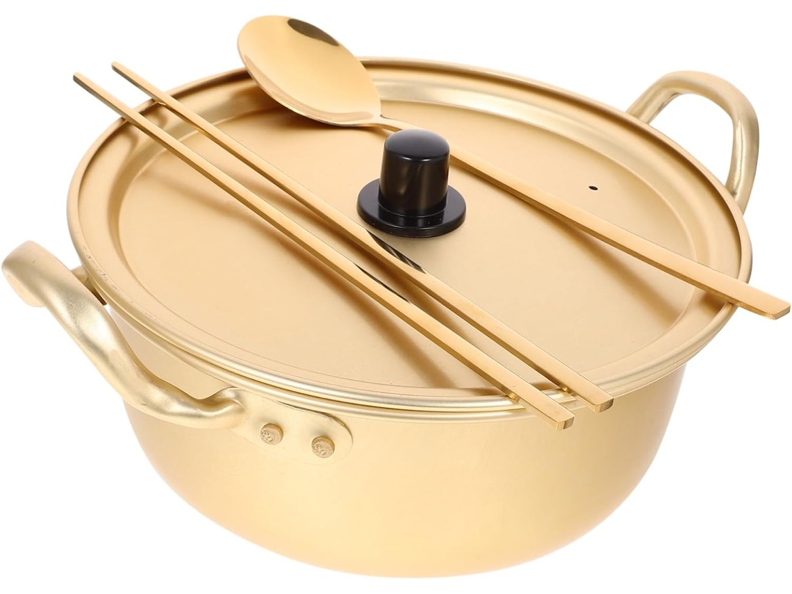 Olla Para Fideos Instantáneos De 18 Cm, Aluminio Resistente A La Corrosión Con Varillas Y