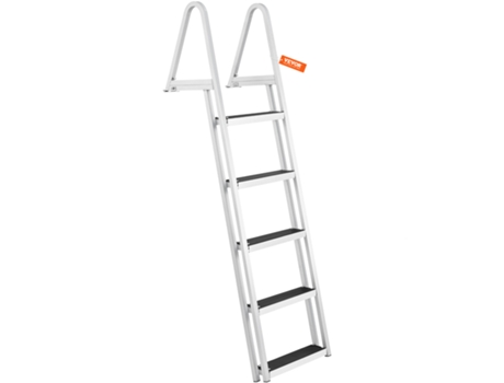 VEVOR Escalera de Muelle de Aluminio, Escalera de Muelle Desmontable, 5 Peldaños