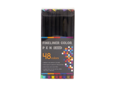 Bright Colors Fineliner Color Pen Juego de rotuladores de punta fina de 0,4 mm para diario, tomar notas, escribir, dibujar, dibujar, colorear, plan...
