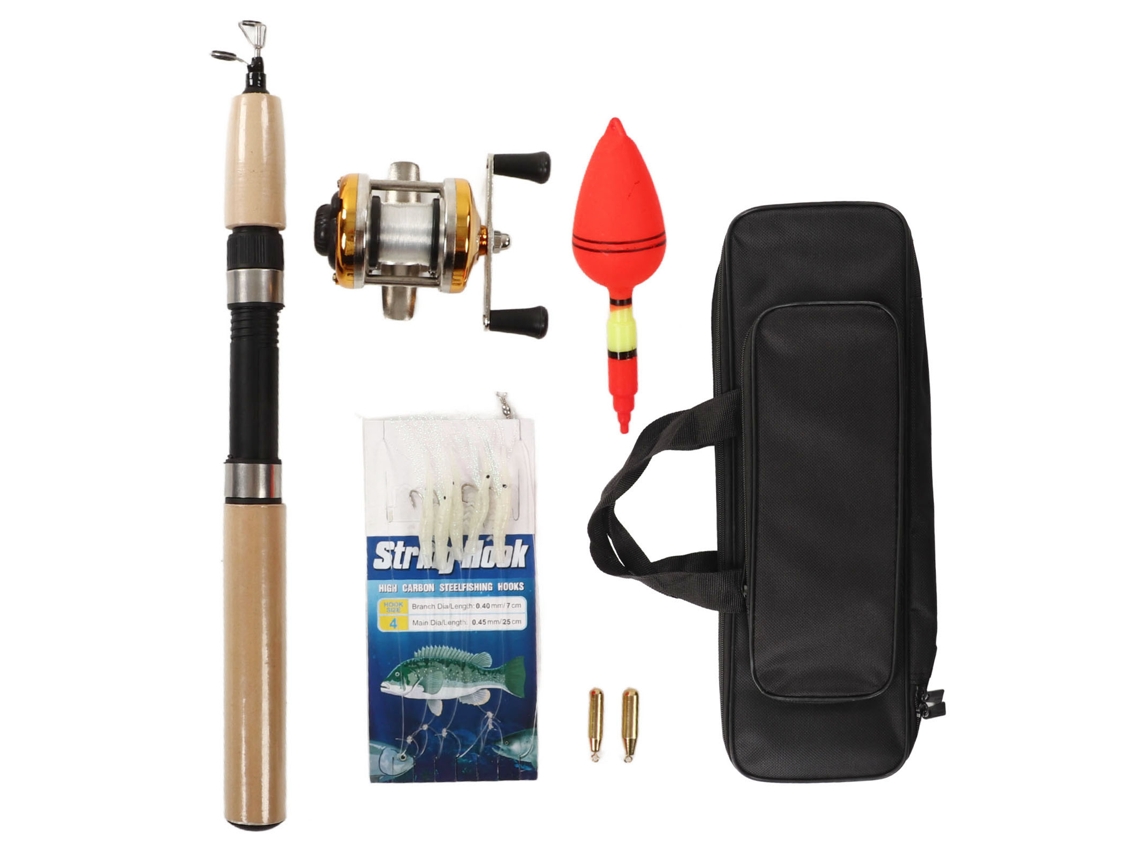 Kit Completo Ultraligero Para Pesca En Hielo Con Caña, Carrete, Encendedor Y Accesorios Para Adultos.