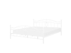 Cama con somier BELIANI Antlia de Acero Blanco 188x209x108